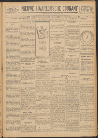 Nieuwe Haarlemsche Courant 1929-10-31