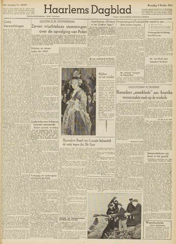 Haarlem's Dagblad 1947-10-01