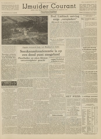 IJmuider Courant 1956-08-21