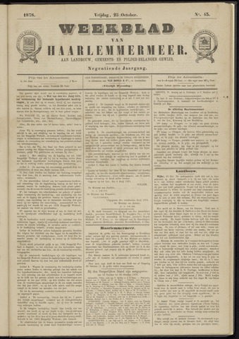Weekblad van Haarlemmermeer 1878-10-25