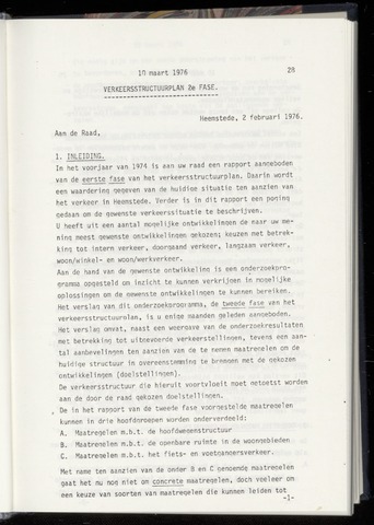Raadsnotulen Heemstede 1976-03-10