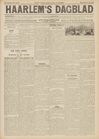 Haarlem's Dagblad 1923-05-16