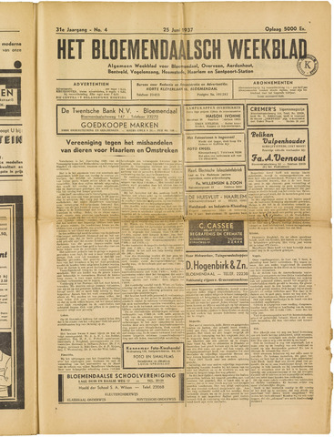 Het Bloemendaalsch Weekblad 1937-06-25