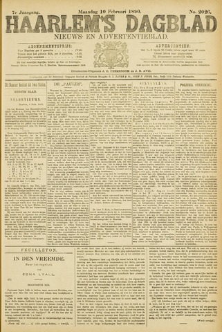 Haarlem's Dagblad 1890-02-10