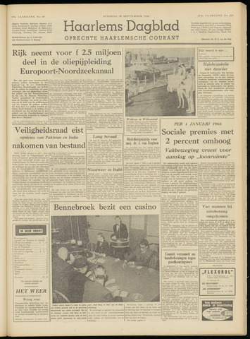 Haarlem's Dagblad 1965-09-28