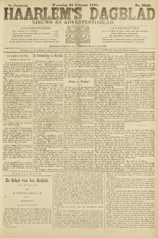 Haarlem's Dagblad 1891-02-25