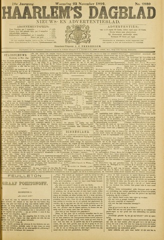 Haarlem's Dagblad 1892-11-23