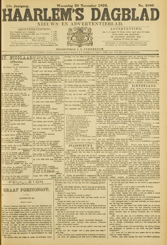 Haarlem's Dagblad 1892-11-30