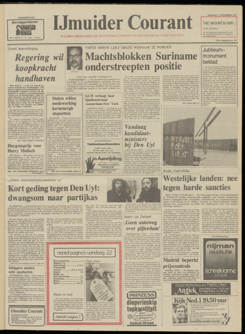 IJmuider Courant 1977-11-01