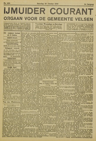IJmuider Courant 1919-10-18