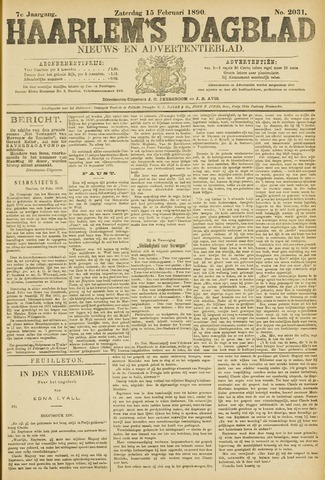 Haarlem's Dagblad 1890-02-15