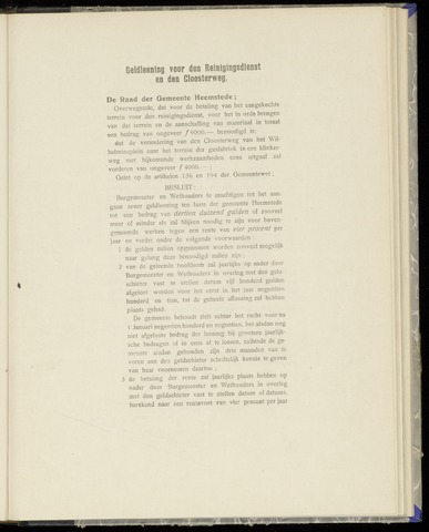 Raadsnotulen Heemstede 1908-10-27