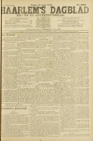 Haarlem's Dagblad 1891-04-17