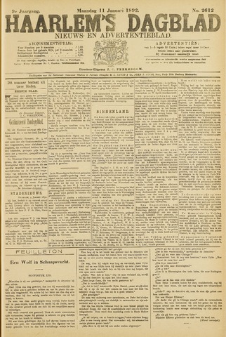 Haarlem's Dagblad 1892-01-11
