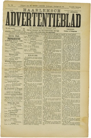 Haarlemsch Advertentieblad 1890-02-22