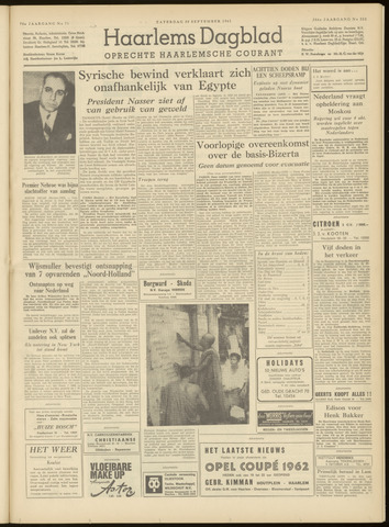 Haarlem's Dagblad 1961-09-30