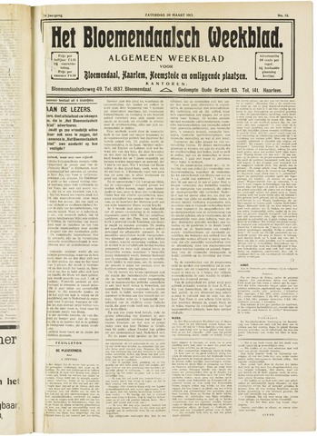 Het Bloemendaalsch Weekblad 1913-03-29