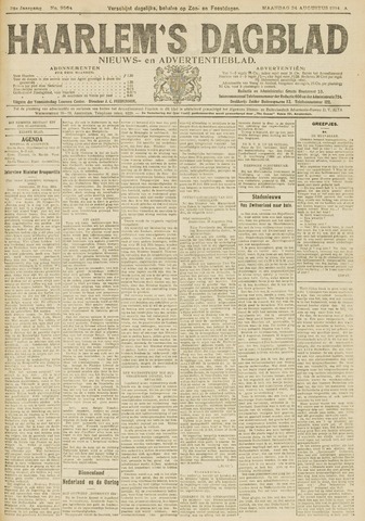 Haarlem's Dagblad 1914-08-24