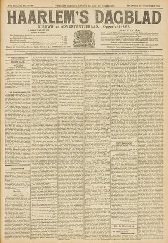 Haarlem's Dagblad 1916-11-27