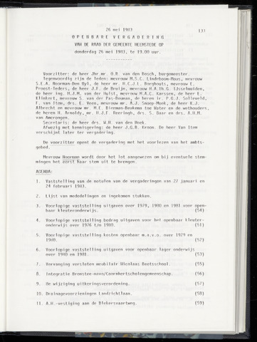Raadsnotulen Heemstede 1983-05-26