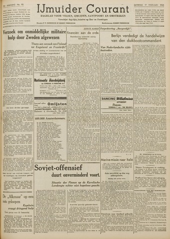 IJmuider Courant 1940-02-17
