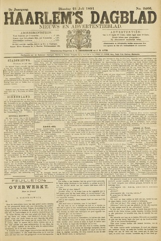 Haarlem's Dagblad 1891-07-21