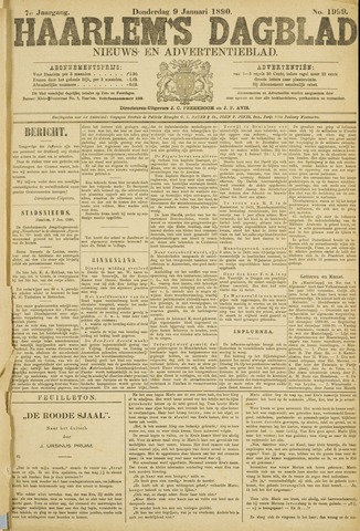 Haarlem's Dagblad 1890-01-09