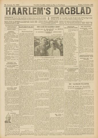 Haarlem's Dagblad 1927-10-14