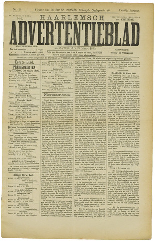 Haarlemsch Advertentieblad 1890-03-29