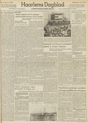 Haarlem's Dagblad 1949-04-21