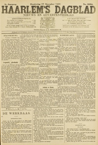Haarlem's Dagblad 1891-12-17