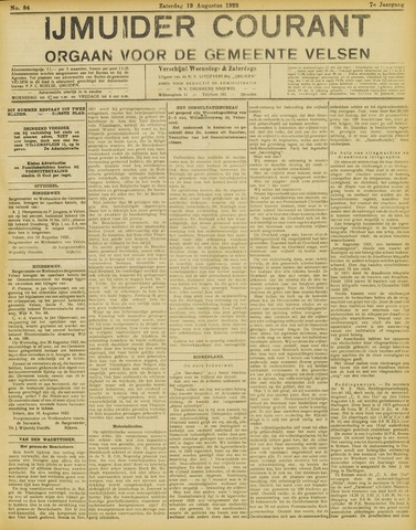 IJmuider Courant 1922-08-19