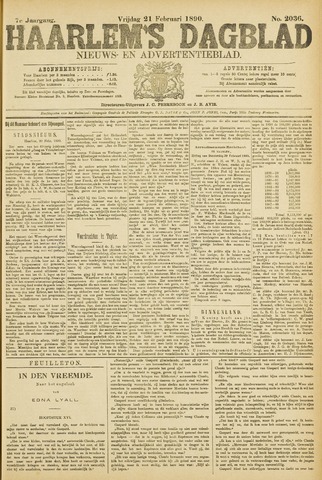 Haarlem's Dagblad 1890-02-21