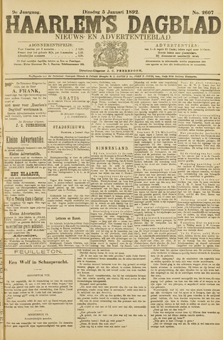 Haarlem's Dagblad 1892-01-05