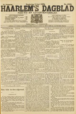 Haarlem's Dagblad 1892-06-02