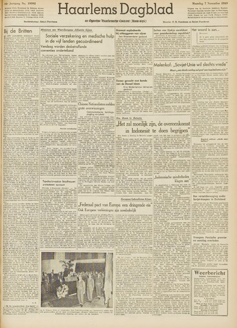 Haarlem's Dagblad 1949-11-07