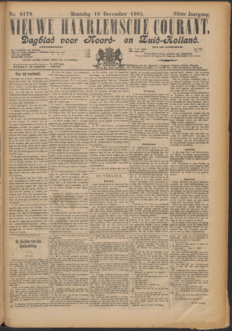 Nieuwe Haarlemsche Courant 1905-12-18
