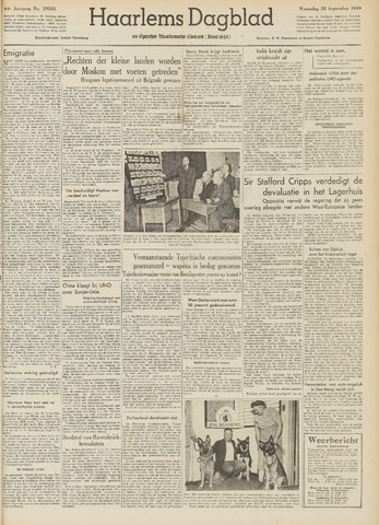 Haarlem's Dagblad 1949-09-28