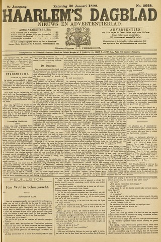 Haarlem's Dagblad 1892-01-30