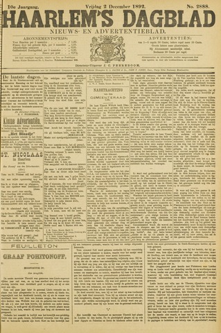 Haarlem's Dagblad 1892-12-02