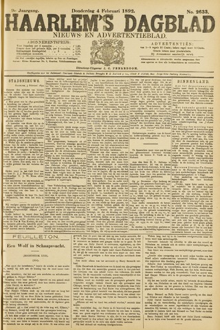 Haarlem's Dagblad 1892-02-04