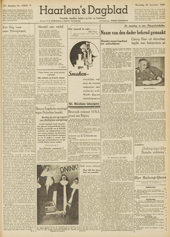 Haarlem's Dagblad 1939-11-22