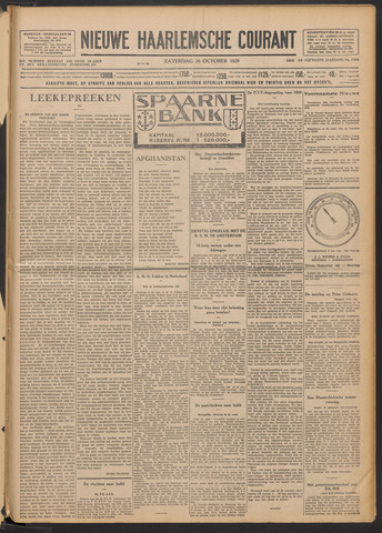 Nieuwe Haarlemsche Courant 1929-10-26
