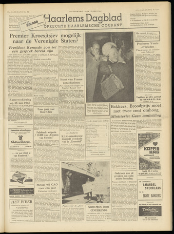 Haarlem's Dagblad 1962-10-18