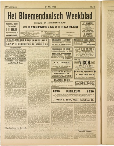 Het Bloemendaalsch Weekblad 1930-05-24