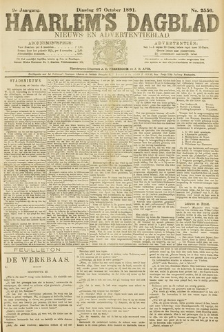 Haarlem's Dagblad 1891-10-27