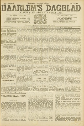 Haarlem's Dagblad 1891-06-10