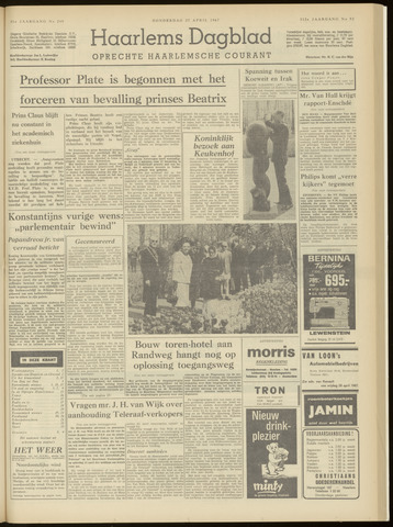 Haarlem's Dagblad 1967-04-27
