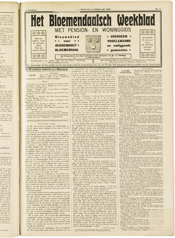 Het Bloemendaalsch Weekblad 1909-02-06