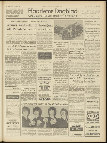 Haarlem's Dagblad 1965-10-27